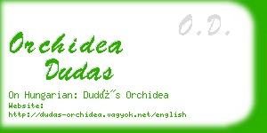 orchidea dudas business card